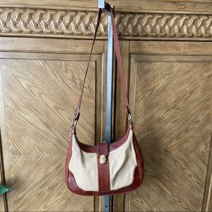 Mario Orlandi Vintage Tan Brown Leather Shoulder Bag